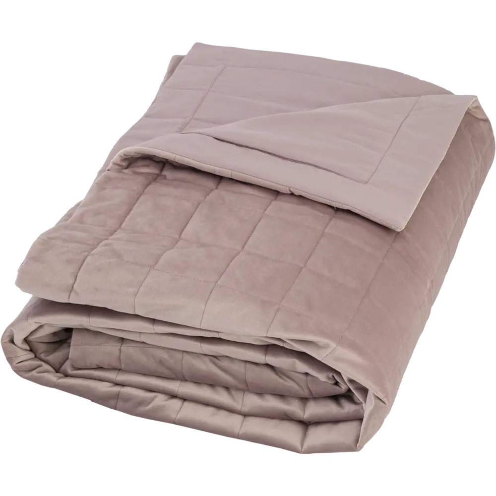 Покрывало INSPIRE Velvet Etna в оттенке пыльная роза 220x240 см 89090582 STLM-0078266