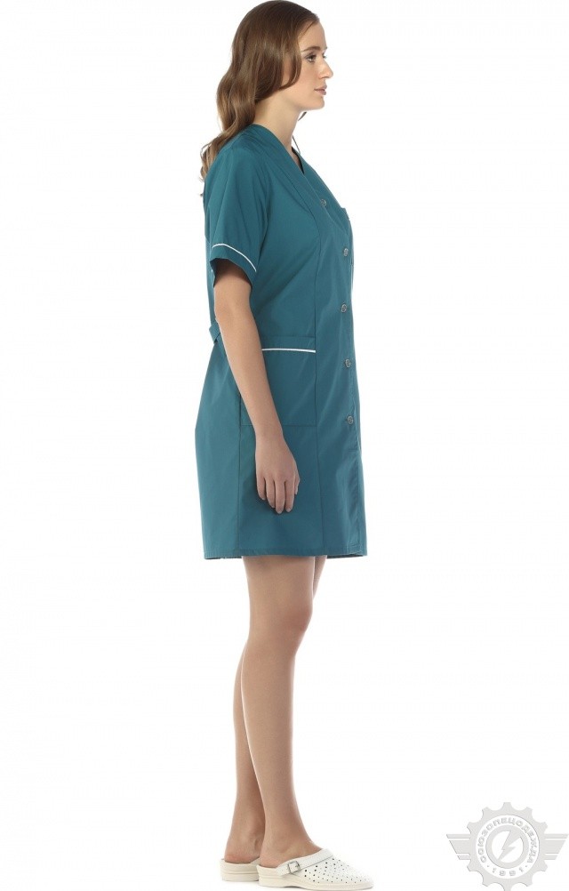 63245 Халат "Бриз" женский  Одежда для обслуживающего персонала  размер 54/158-164 Спецодежда  - Вид №9