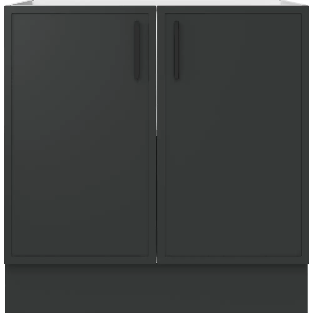 DELINIA Шкаф напольный Неро графит 80х82.5х58 см для современной кухни 86586488 STLM-0070501 - Вид №3