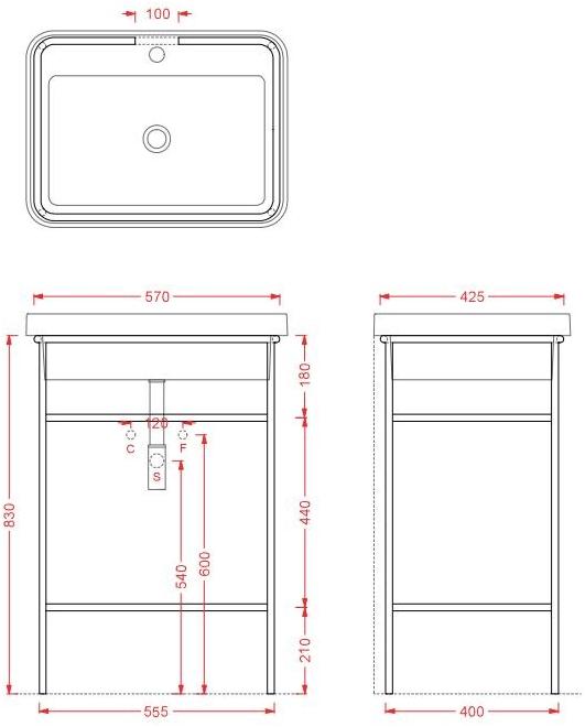 Artceram Тумба под умывальник из металла с вешалкой для полотенец Fuori scala sun-id-1388704 - Вид №6