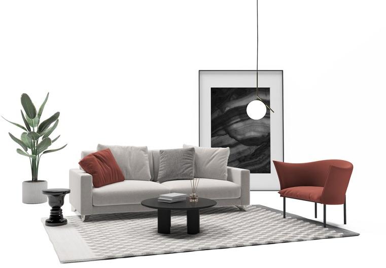 Grado Design Низкий круглый журнальный столик из мдф  Peb-tb-ct-c  - Вид №16