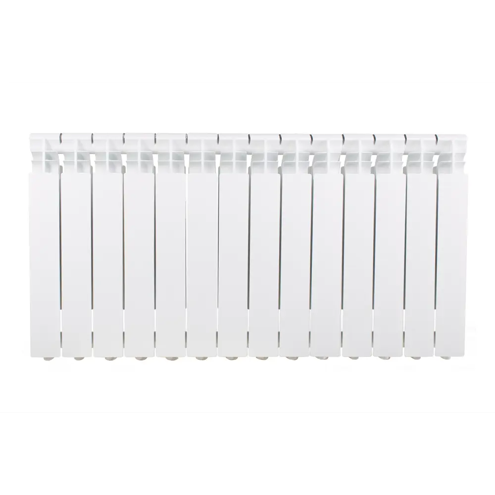 Радиатор секционный Equation Aluminium 500/96 14 секций боковое подключение алюминий белый STLM-2085904 - Вид №5