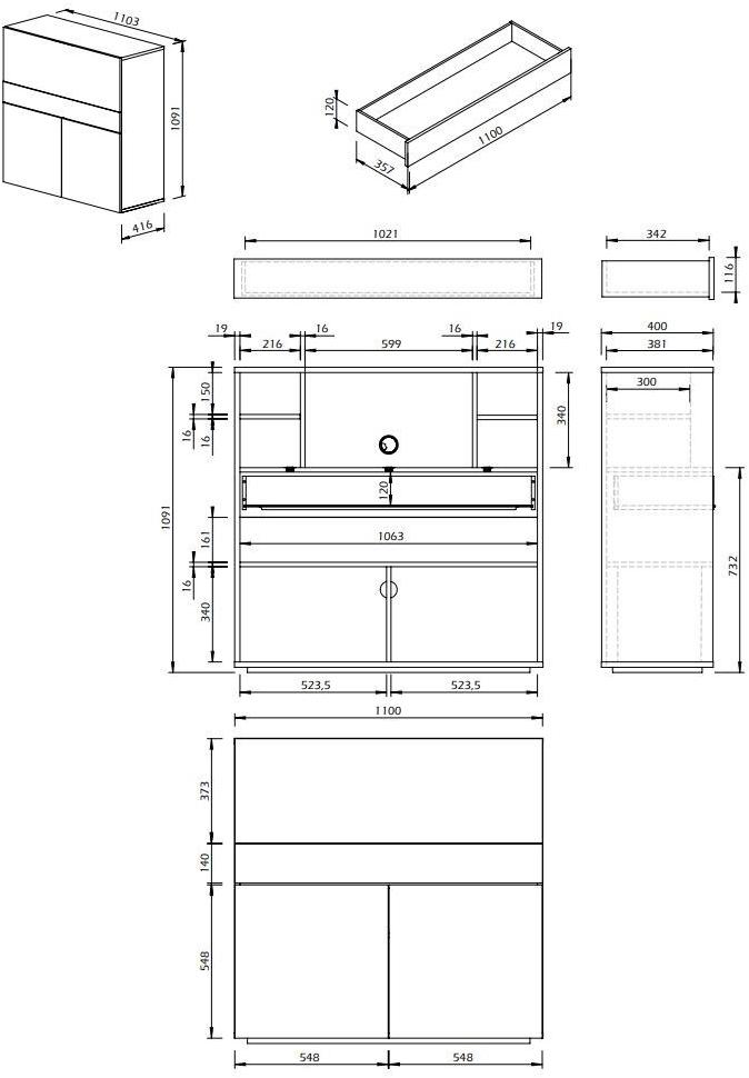 TemaHome Письменный стол с ящиками sun-id-1515861 - Вид №15