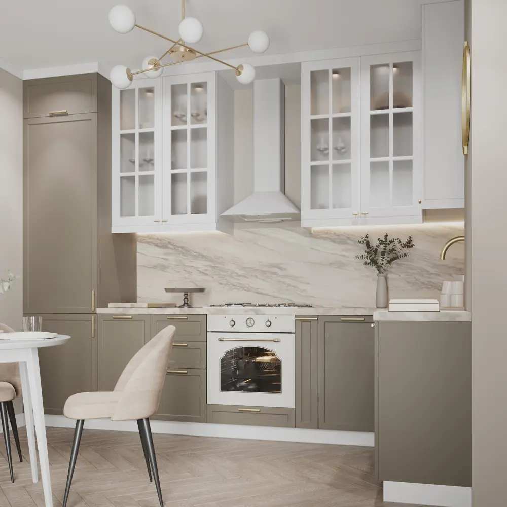 Фальшпанель Delinia ID Ньюпорт для кухонного шкафа 37×102.4 см белая 82010404 STLM-0017294 - Вид №10