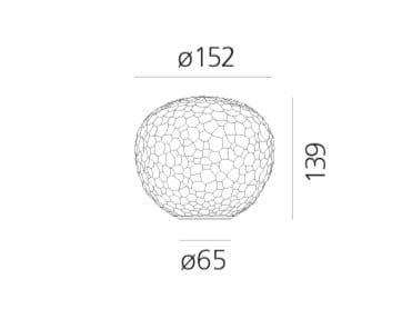Настольная лампа из дутого стекла Artemide метеорит ARCH-00134207 - Вид №9