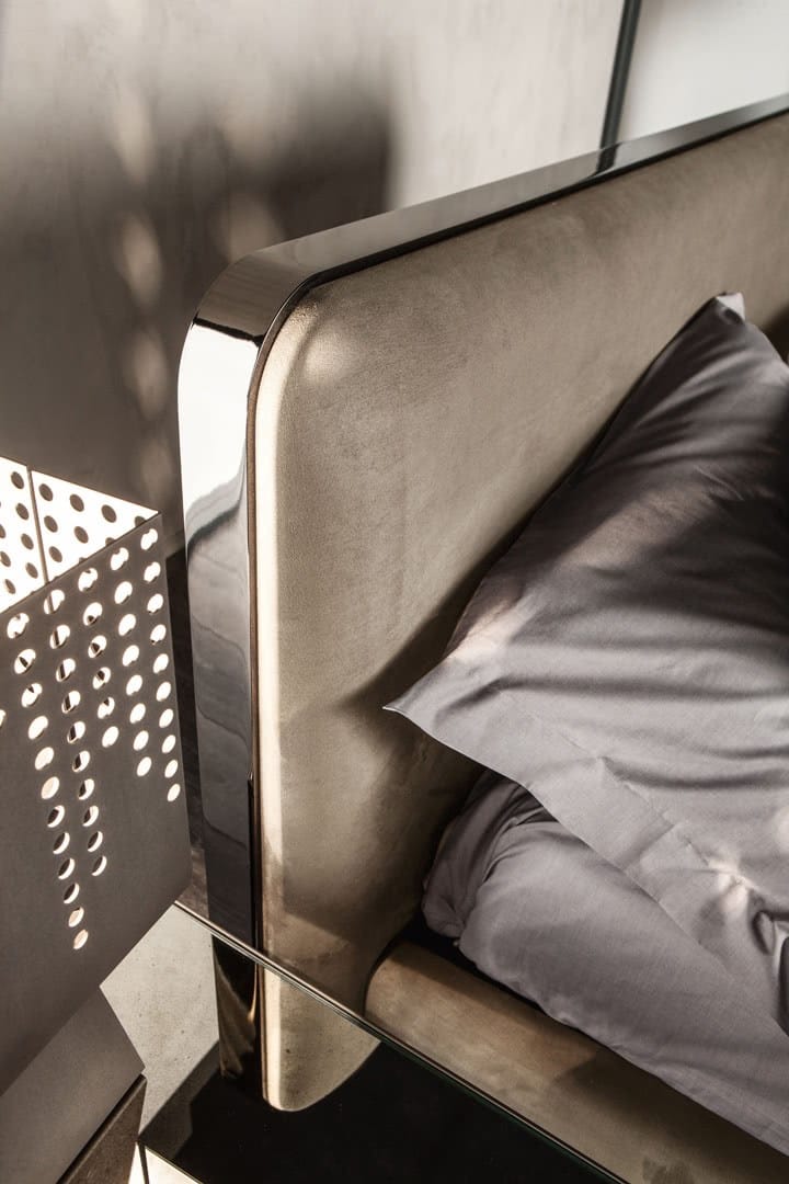 Двуспальная мягкая кровать из ткани Cantori ARCH-00087964 - Вид №5