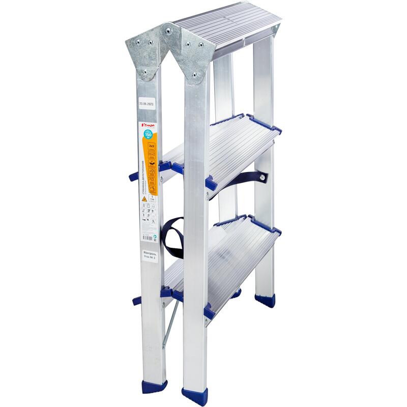 Стремянка двухсекционная Комус 1506697 9278858 STDN-0095422