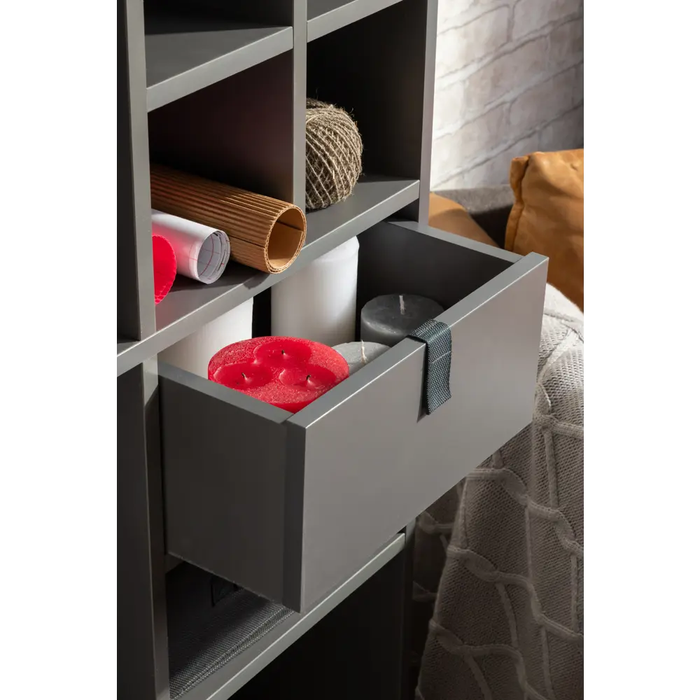 Ящик выдвижной КУБ 32.5x15x31.5 см ЛДСП цвет графит 82480997 STLM-2194784 Santreyd  - Вид №6