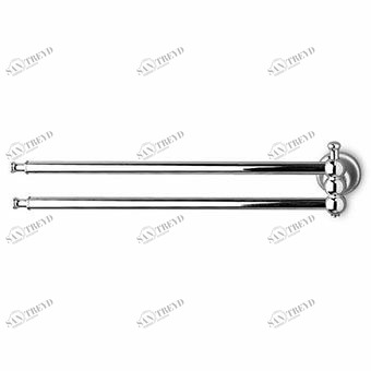 ZAC224 Держатель для полотенец двухшарнирный, длина 480 мм. Zucchetti Delfi 