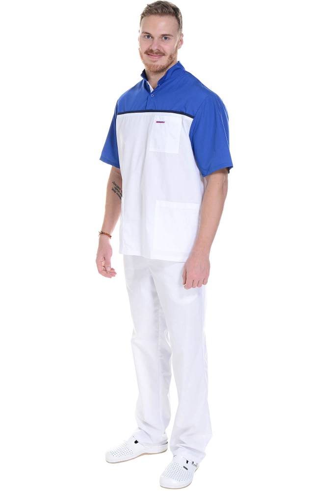 61949 Костюм "Лидер" белый василек  Медицинская одежда  размер 56-58/182-188 Спецодежда  - Вид №13