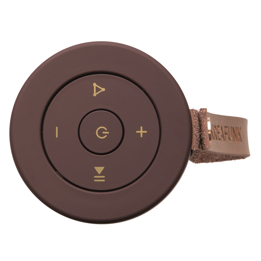 Колонка беспроводная с ремешком aFUNK, бордовая с бронзой KREAFUNK KFCD05 - Вид №4