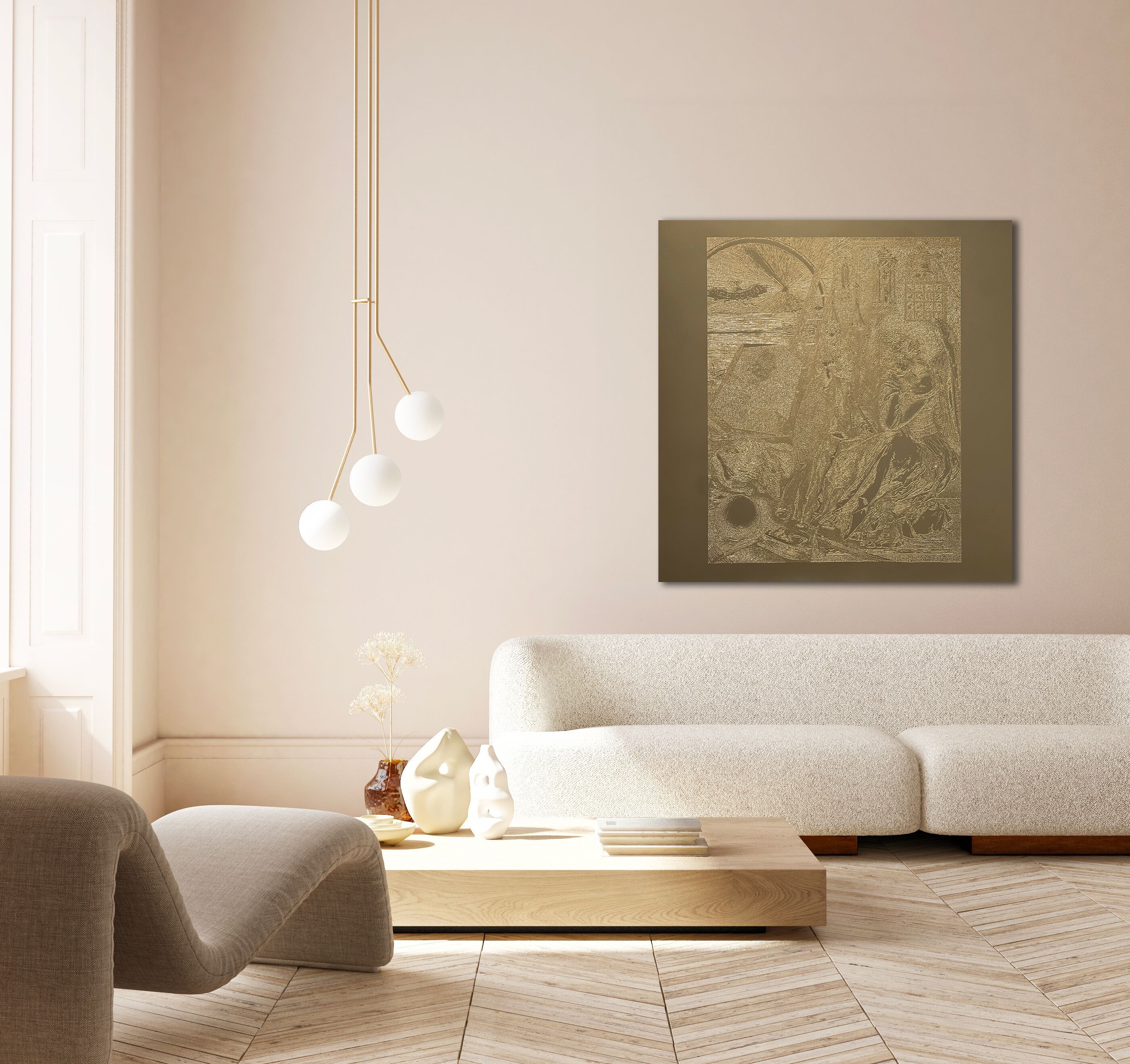 Алюминиевая гравюра на дереве Officinarkitettura® Дюрер ARCH-00034591 - Вид №1