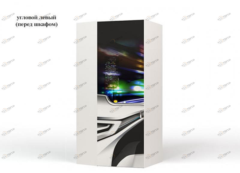 Шкаф угловой ABC-KING Police City ( левый) 4631148151116