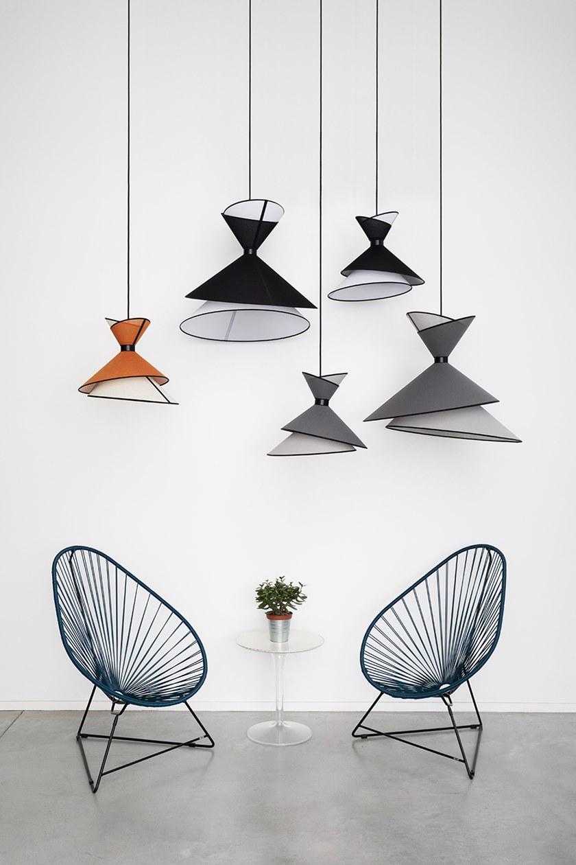 designheure Светодиодный подвесной светильник из ткани Kimono S44gkobc - Вид №2