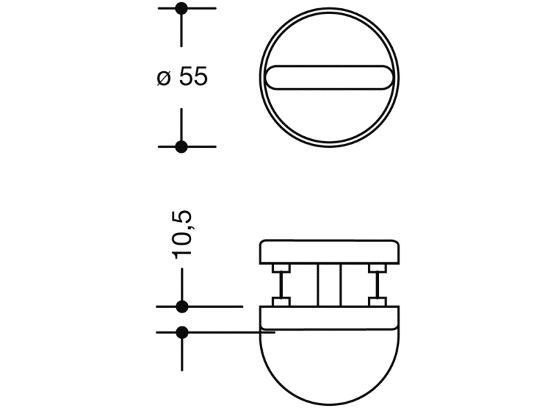 306.23NRKN туалетная розетка HEWI System 111 | Polyamid  - Вид №1