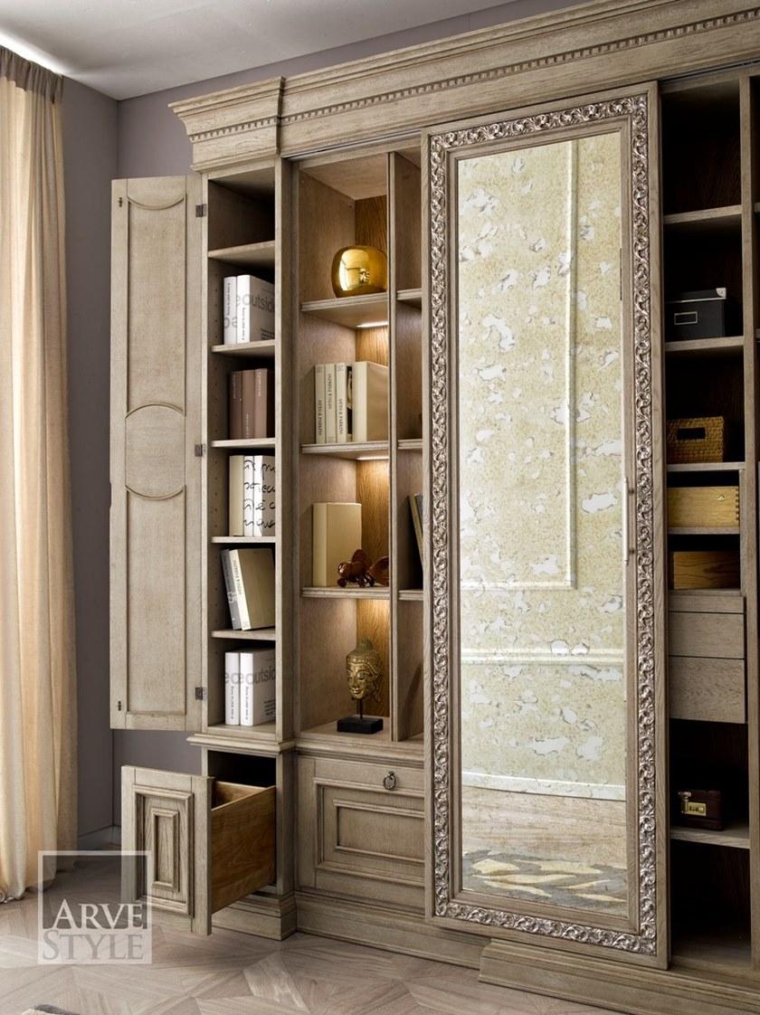 Arvestyle Настенный книжный шкаф из дерева с подсветкой Giulio As-1800 - Вид №2