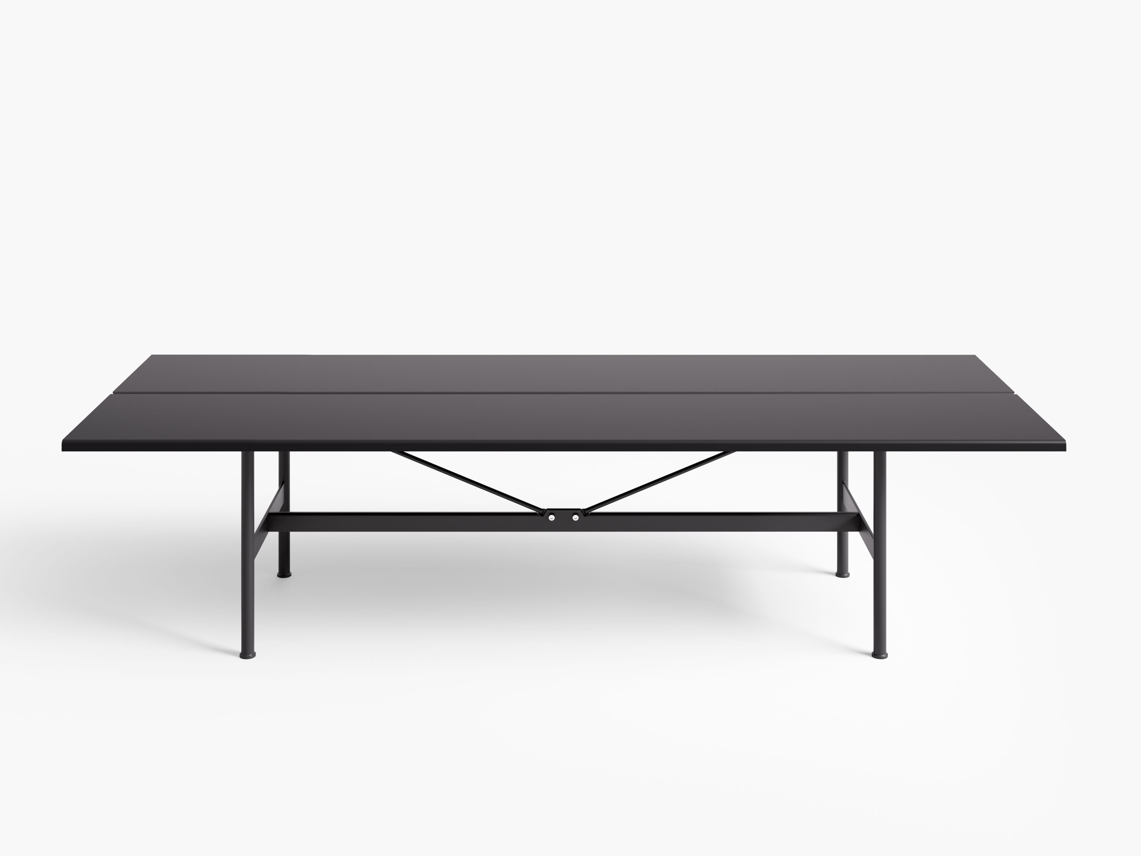 Прямоугольный стальной стол Desalto цинк ARCH-00046723