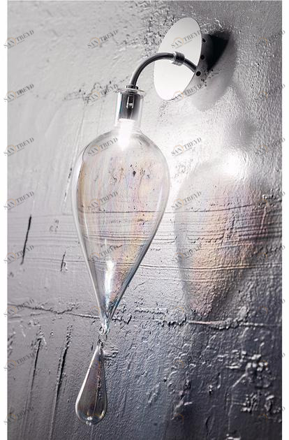 Cangini & Tucci Бра с прямым светом из дутого стекла Goccia Ap801.1l