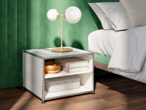 Металлический журнальный столик / прикроватный столик