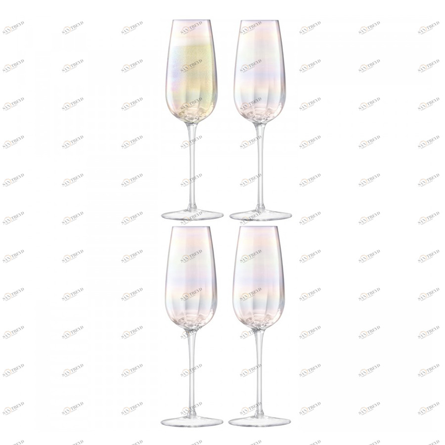 Набор из 4 бокалов-флейт 250 мл Pearl LSA INTERNATIONAL PEARL 00-3863032 Прозрачный