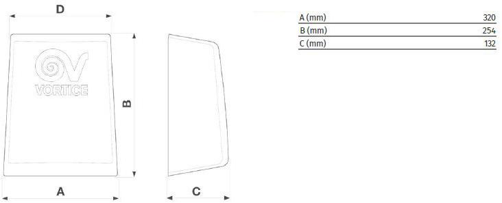Vortice Автоматическая электрическая сушилка для рук из нержавеющей стали Optimal 19235 - Вид №1