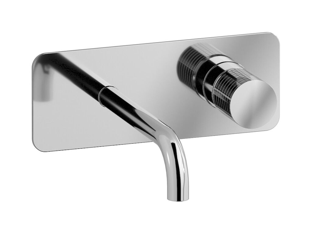 Встроенный в стену смеситель для раковины на 2 отверстия в комплекте с донным клапаном WE ARE IB ga206cc Chrome Gatsby