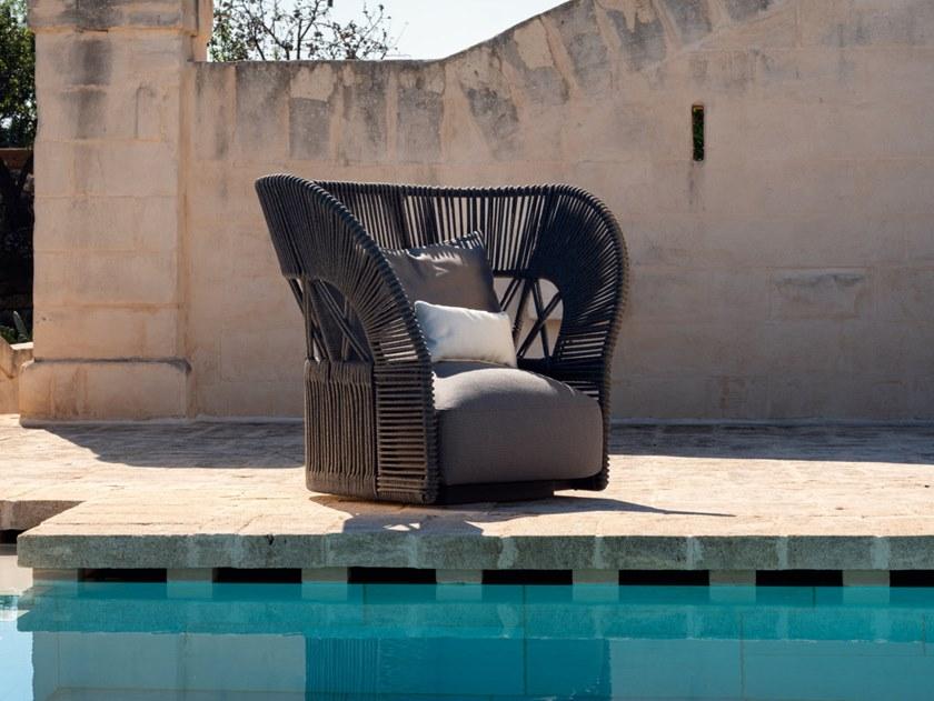 Talenti Веревочное садовое кресло с подлокотниками Cliff decò Clidcplon-c - Вид №1