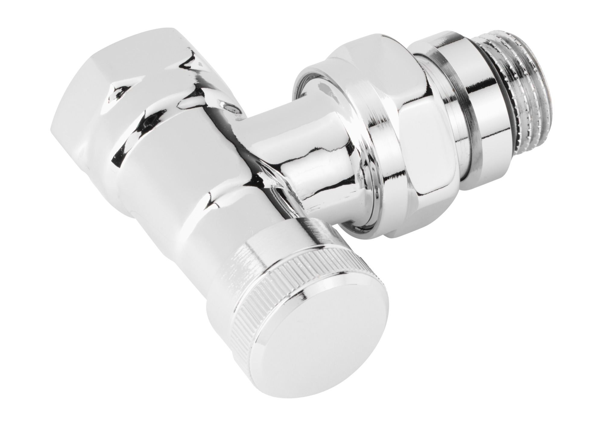 Danfoss Клапан RLV для бокового присоединения к радиатору RLV-CX Клапан запорный Ду 15, прям. хром 003L0274  - Вид №14