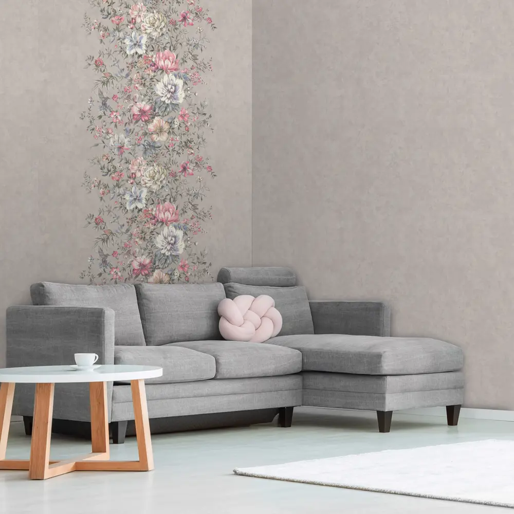 Обои флизелиновые Monte Solaro Garden серые 1.06 м 9094-01 89111688 STLM-2130152 - Вид №2