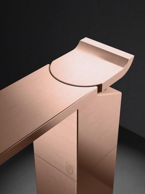 Radomonte Смеситель для раковины, однорычажный, настольный, из нержавеющей стали Okami Okm2 - Вид №4