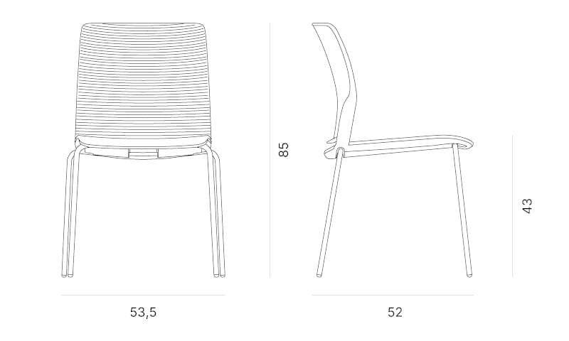 Штабелируемый стул Quadrifoglio Group Design Living ARCH-00023173 - Вид №8