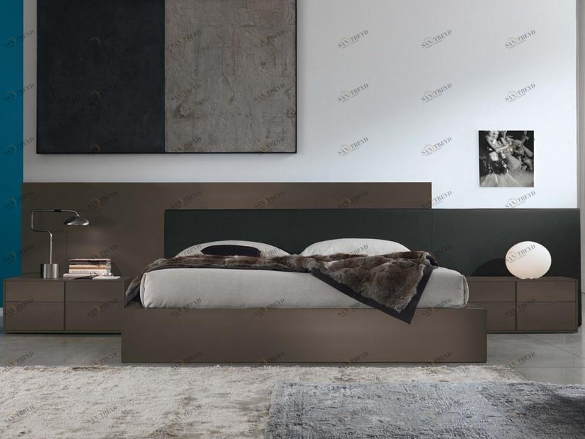 JESSE Двуспальная лакированная кровать с высоким изголовьем Mylove sun-id-1431020