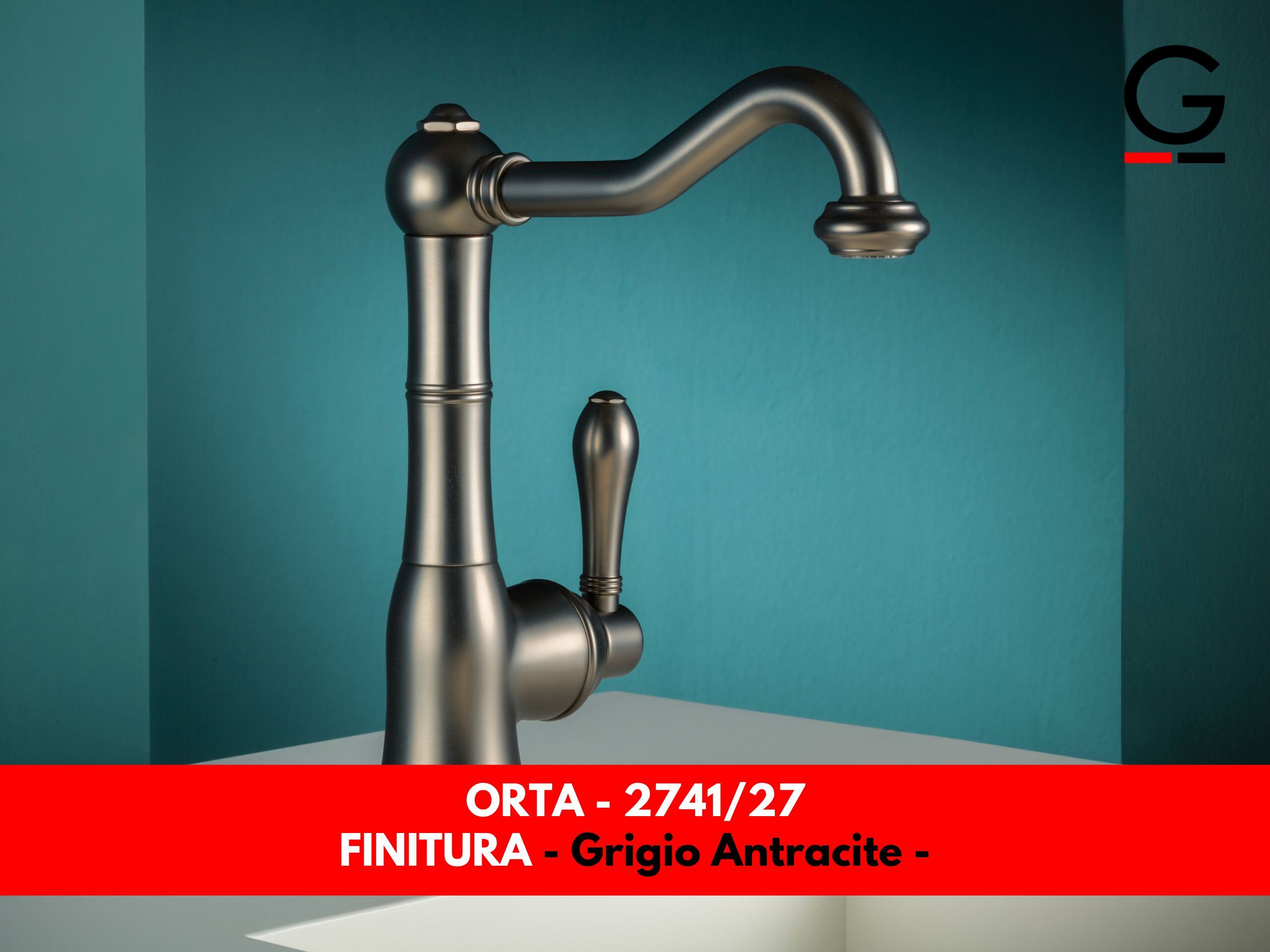 Смеситель для раковины с автоматическим сливом GATTONI Orta ARCH-00100858 - Вид №3