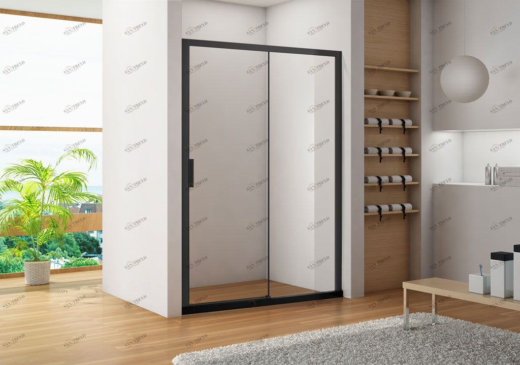 Душевая дверь Aquanet Pleasure AE60-N-120H200U-BT 120, прозрачное стекло AE60N120H200UBT