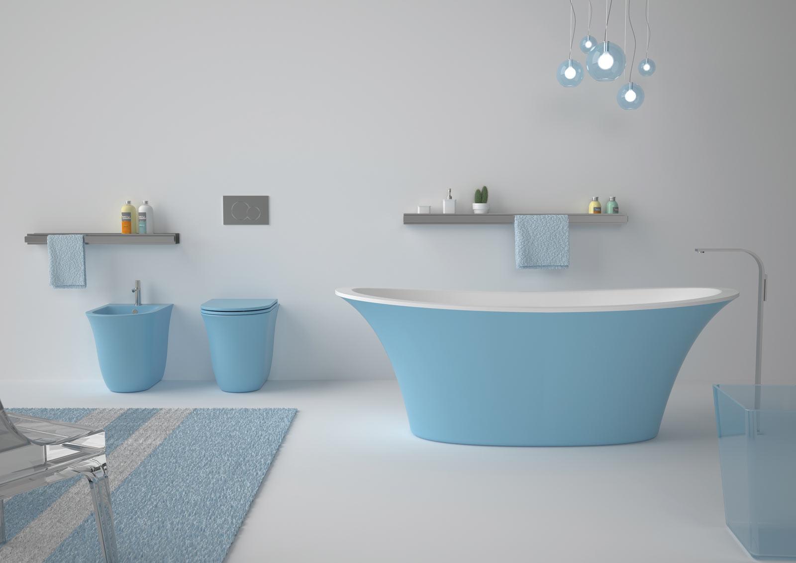 FLBI0121 Напольное биде приставное GSG CERAMIC Flut - Вид №7