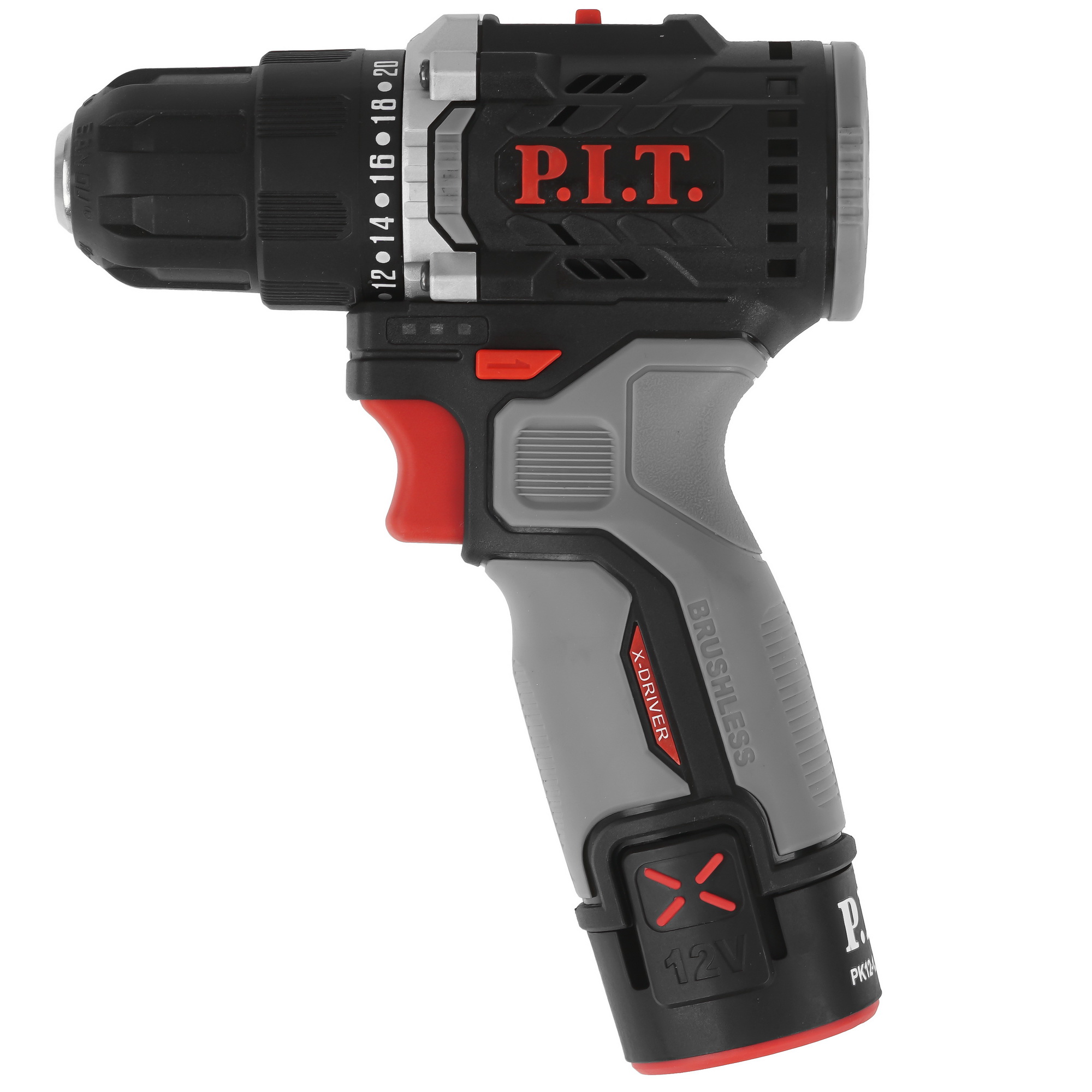 Дрель-шуруповерт PIT PBM12K-10B/2 X-DRIVER OnePower 12V 9086503 STDN-0038285