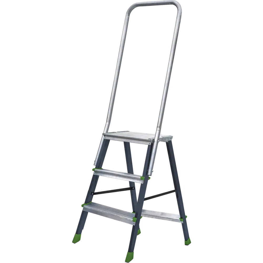 Стремянка стальная Новая Высота NV2136 3 ступени, максимальная нагрузка 150 кг STLM-2162928