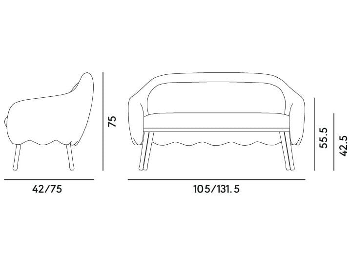 2-местный диван из ясеня Billiani ARCH-00119128 - Вид №4