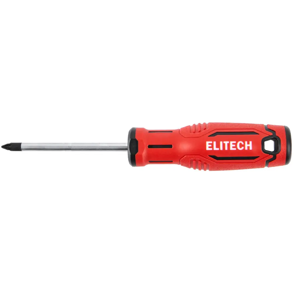 Отвертка крестовая Elitech 211302 PZ1x75 мм с магнитным наконечником 89407138 STLM-1573389 - Вид №1