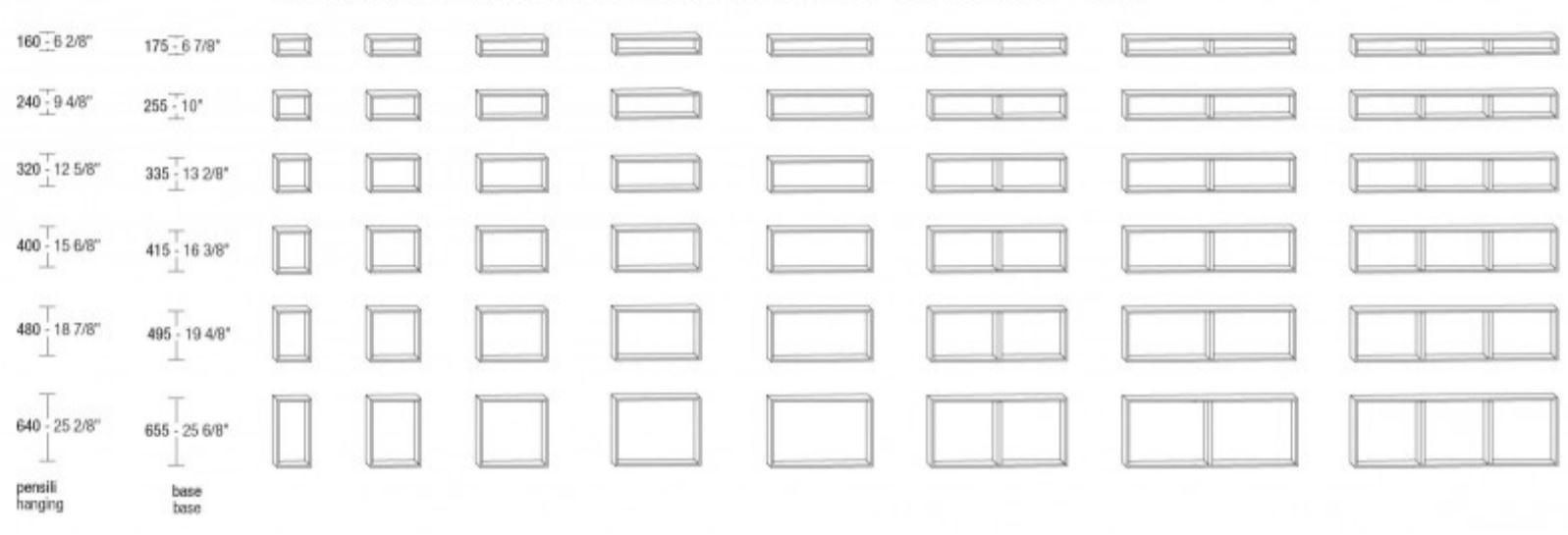 MisuraEmme Модульная стенка для хранения, прикрепленная к стене, покрытой лаком из дерева Misuraemme sun-id-1349552 - Вид №2