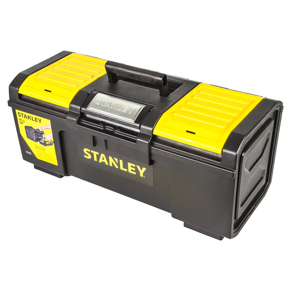 Ящик для инструмента Stanley 280х257х593 мм, пластик, цвет чёрный/жёлтый 16518314 STLM-2109700 