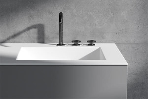 ED-ST31 Edone Интегрированный умывальник Quadra ВСТРОЕННЫЙ БАК Интегрированная поверхность ванны Quadra с отделкой Stonematt.