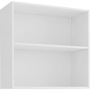 Навесной кухонный шкаф Konsensa белый 80×77×35 см с регулируемой полкой 89410800