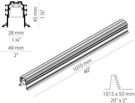 PANZERI Линейный световой профиль для светодиодных модулей Bronx sun-id-1480182 - Вид №3