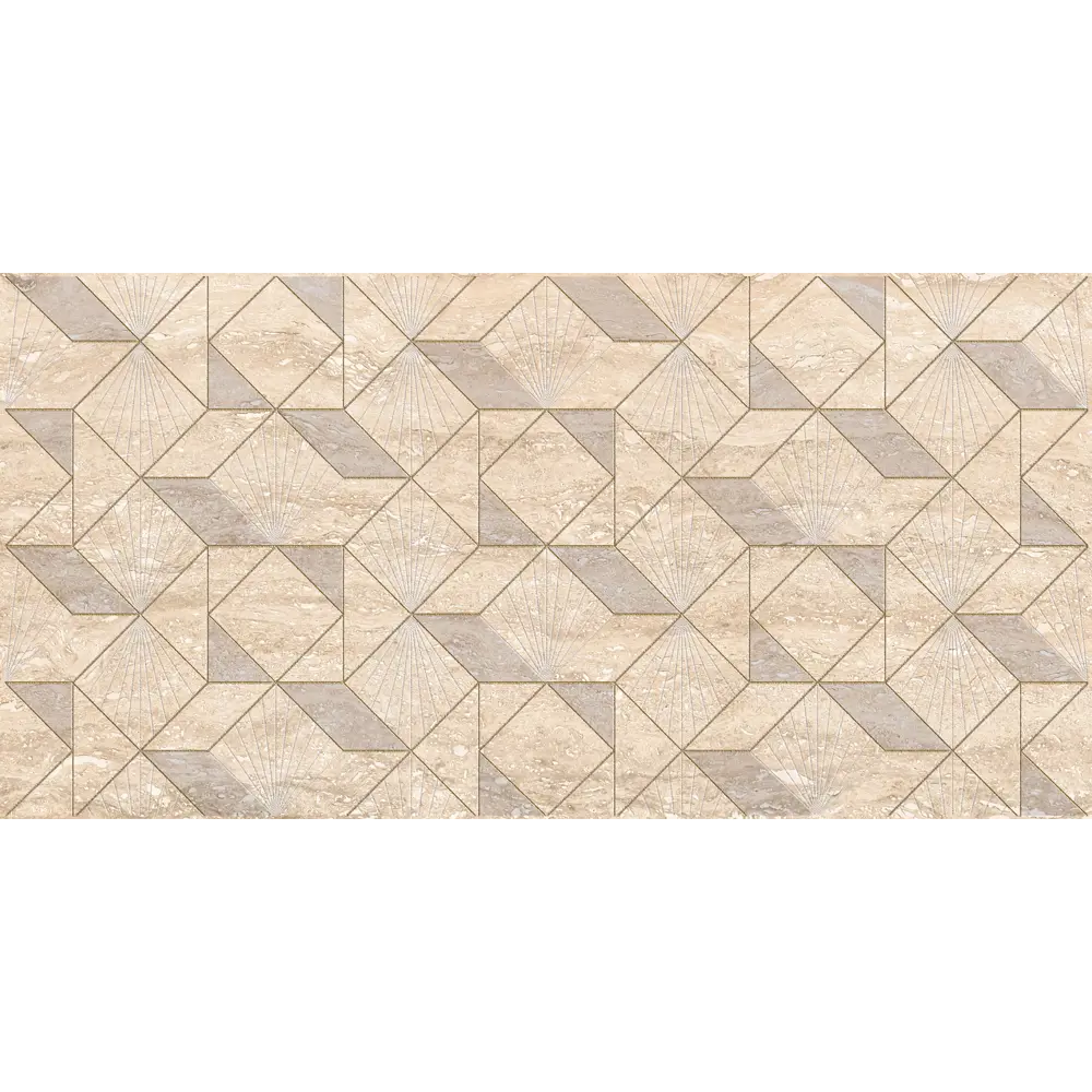 Декор настенный Azori Ascoli Diamond 31.5x63 см матовый камень цвет бежевый 82604071 STLM-2113963
