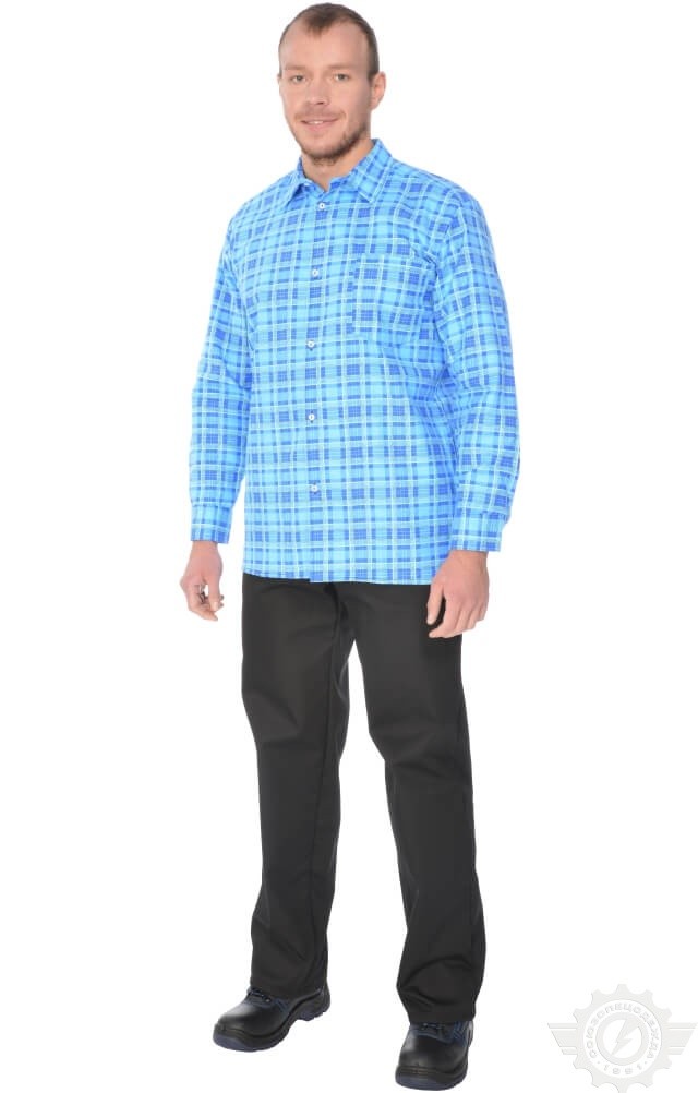 69165 Сорочка рабочая теплая  Толстовки, рубашки, футболки, тенниски размер 52-54 Спецодежда  - Вид №2