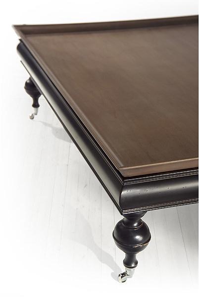 MARIONI Низкий квадратный журнальный столик из массива дерева Thor 02074 - Вид №2