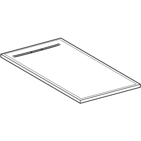 550.263.00.2 Прямоугольный душевой поддон Geberit Sestra Geberit  - Вид №1