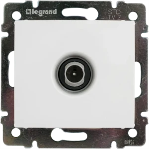 ТВ розетка Legrand Valena, оконечный, цвет белый