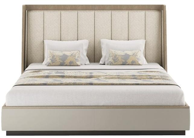 FRATO Кожаная кровать King size с мягким изголовьем  Ffu010005aan  - Вид №1